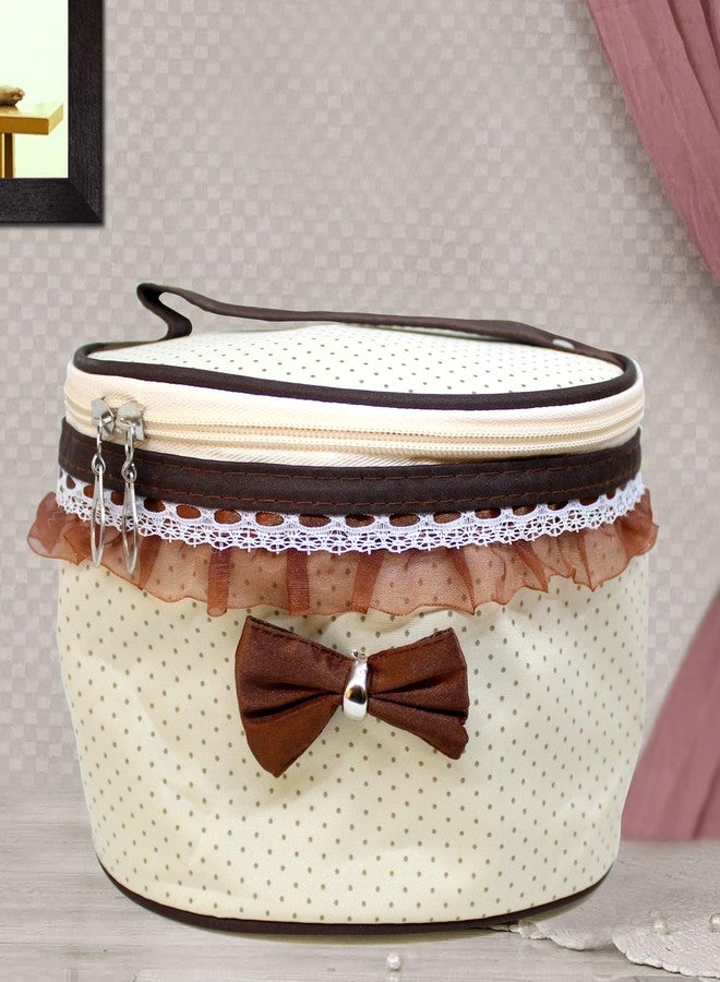 تايد ريبنس حقيبة مكياج من TIED RIBBONS، منظم مستحضرات تجميل للسفر للفتيات والسيدات (20 سم × 13 سم) - Image 1